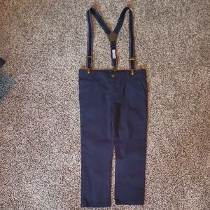 Carters Boys Navy Pants With Suspenders Size 4T